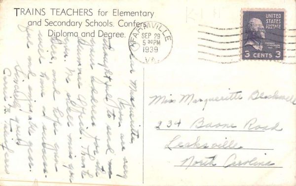 Farmville Virginia swimmming pool bldg State Teachers College pc ZD549703 - Image 2