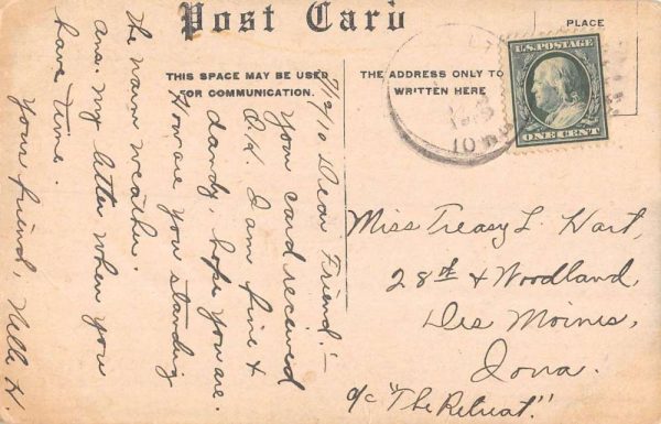 Odebolt Iowa south side of Second St busness area antique pc ZD549804 - Image 2