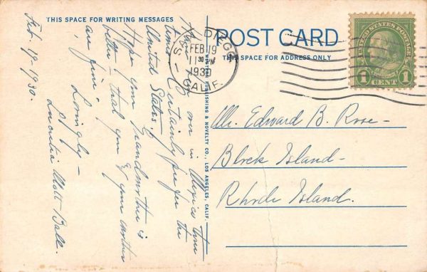 Tijuana B.C. Mexico view of International Boundary Line antique pc ZD549829 - Image 2