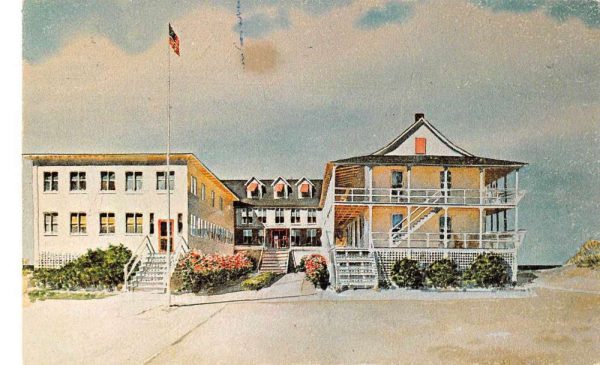 Nags Head North Carolina birds eye view Arlington Hotel antique pc ZD549887