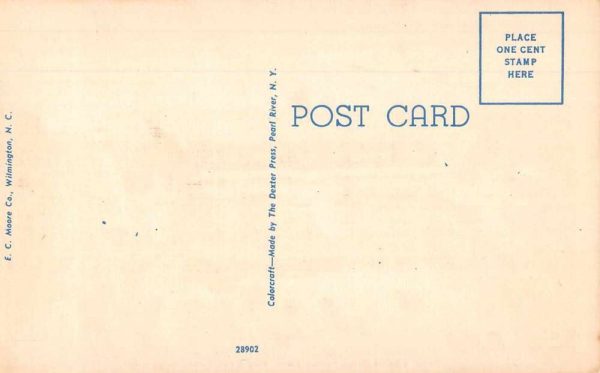 Wrightsville Beach North Carolina Ocean Terrace Hotel linen antique pc ZD549890 - Image 2