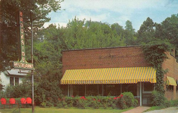 Bryson City North Carolina view of Brookside Restaurant vintage pc ZD549892