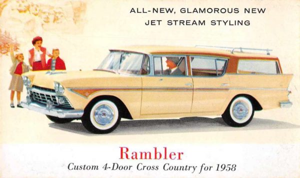 1958 AMC Rambler custom 4-Door Cross Country vintage pc ZD549896