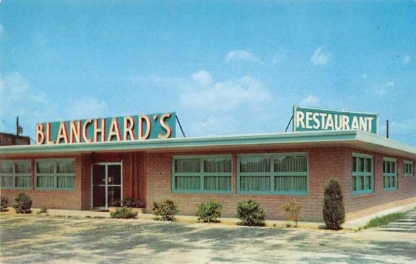 Lumberton North Carolina Blanchard's Restaurant Vintage Postcard JE359747