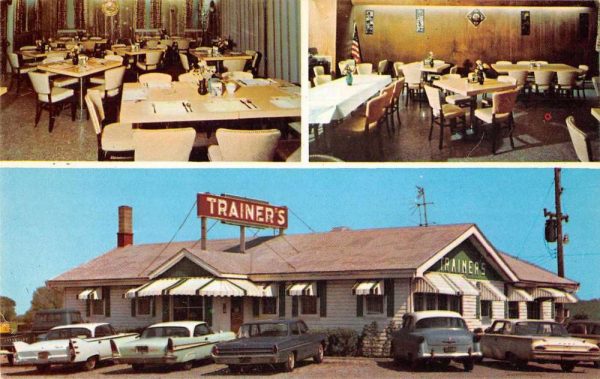 Jonestown Pennsylvania Trainer's Route 22 Restaurant Vintage Postcard JE359751