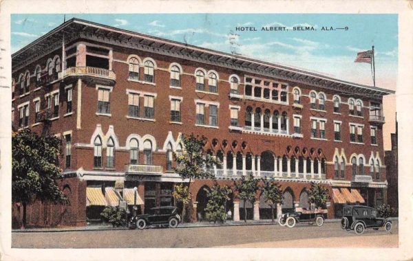 Selma Alabama Hotel Albert Exterior Vintage Postcard JE359786