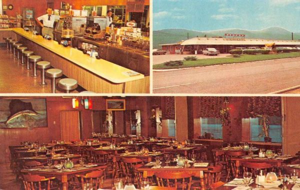 Pinto Maryland Barton's Restaurant Dining Room Vintage Postcard JE359830