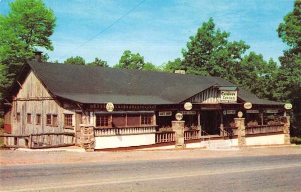 Oakland Maryland Chimney Corner Dining Room Restaurant Postcard JE359957