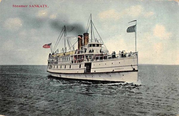 Steamer Sankaty Vintage Postcard JE359985