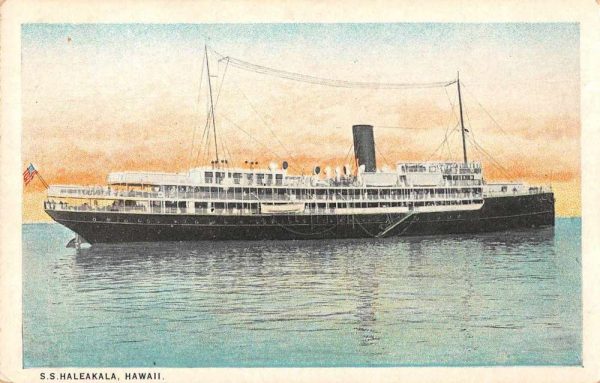 Hawaii SS Haleakala Inter Island Steam Navigation Co Steamship PC JF360047