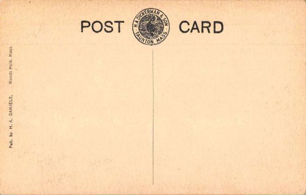 Woods Hole Massachusetts Motor Yacht Silia Ship Harbor View Postcard JF360056 - Image 2