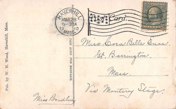 Groveland Massachusetts Merrimack River from the Pines Vintage Postcard JF360075 - Image 2
