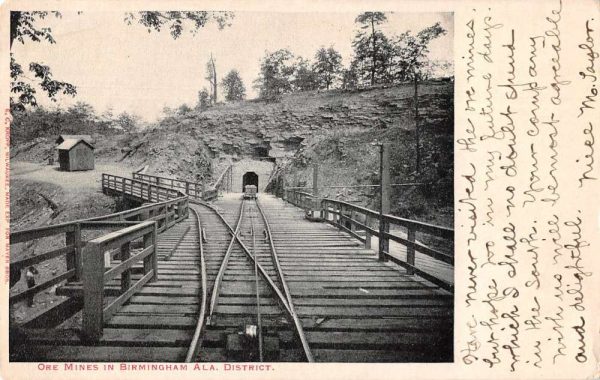 Birmingham Alabama Ore Mines Entrance Vintage Postcard JF360102