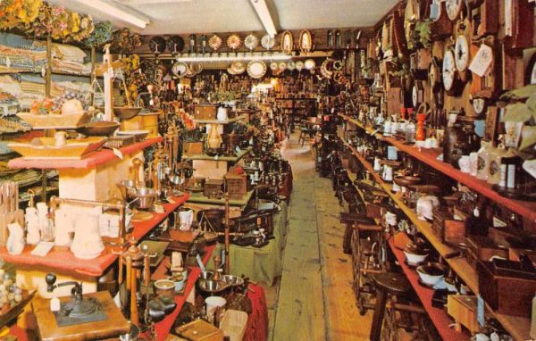 Southwick Massachusetts Country Colonial Shop Interior Vintage Postcard JF360152
