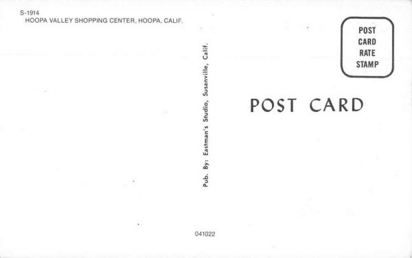 Hoopa California Hoopa Valley Shopping Center Vintage Postcard JF360170 - Image 2