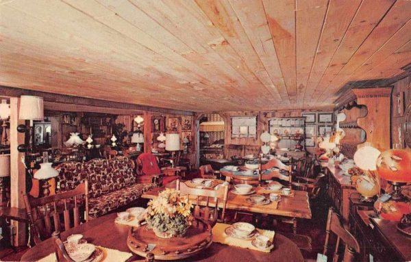Southwick Massachusetts Country Colonial Shop Interior Vintage Postcard JF360188