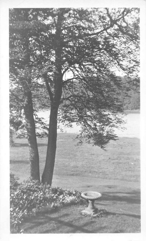 Oakside Long Island New York Bird Bath Scenic View Real Photo Non PC JF360206