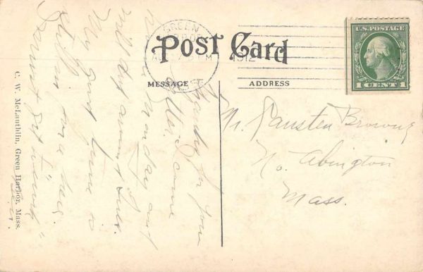 Green Harbor Massachusetts Beach Scene Residence Vintage Postcard JF360238 - Image 2