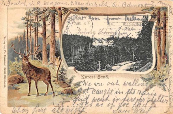 Sand Germany Kurori Scenic View Early Postcard JF360317