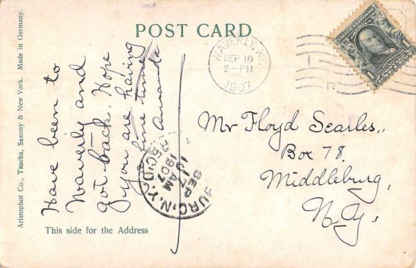 Palisades New Jersey Palisade Hotel Exterior Vintage Postcard JF360324 - Image 2