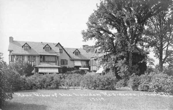 Oregon Illinois Loweden Residence Rear View Real Photo Vintage Postcard JF360329