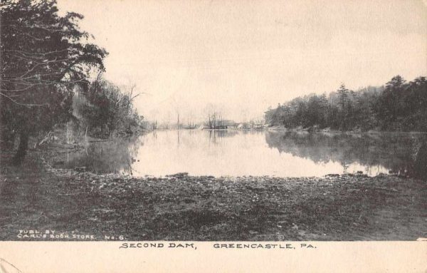 Greencastle Pennsylvania Second Dam Scenic View Vintage Postcard JF360356