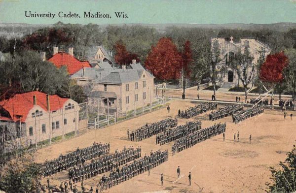 Madison Wisconsin University Cadets Vintage Postcard JF360414