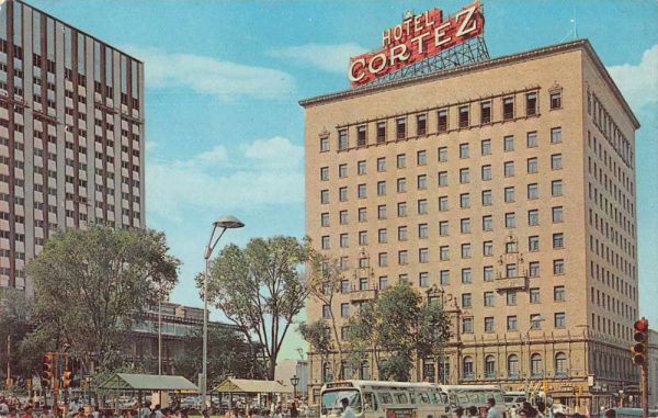 El Paso Texas Hotel Cortez Vintage Postcard JF685026