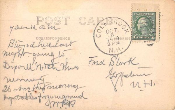 Colebrook New Hampshire Monadnock House Real Photo Vintage Postcard JF685195 - Image 2