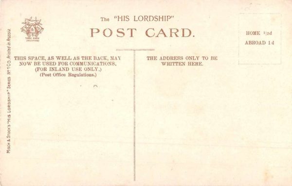 "His Lordship" Boy Dressed as Judge Vintage Postcard JF685212 - Image 2