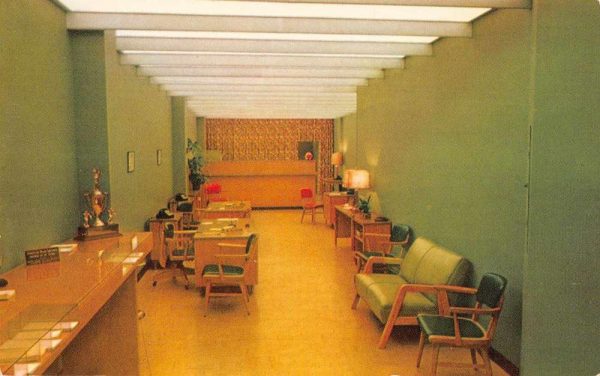 Chevy Chase Maryland Capital City Savings and Loan Interior Postcard JF685222