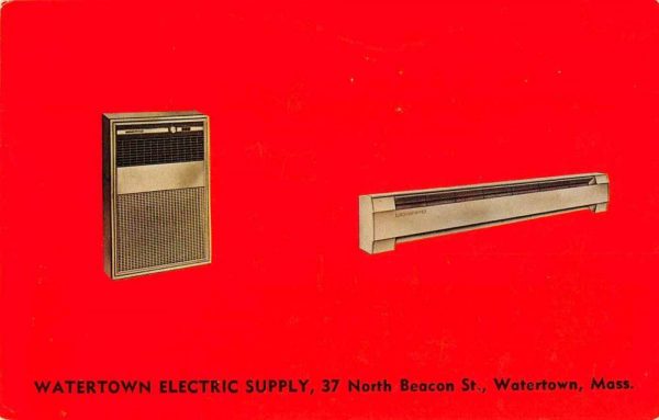 Watertown Massachusetts Watertown Electric Supply Ad Vintage Postcard JF685264