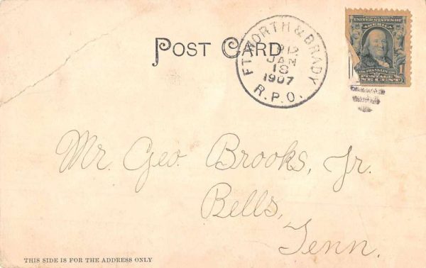 Brownwood Texas Daniel Baker College Vintage Postcard JF685342 - Image 2