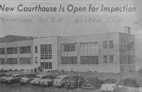 Golden California Courthouse Real Photo Vintage Postcard JF685523