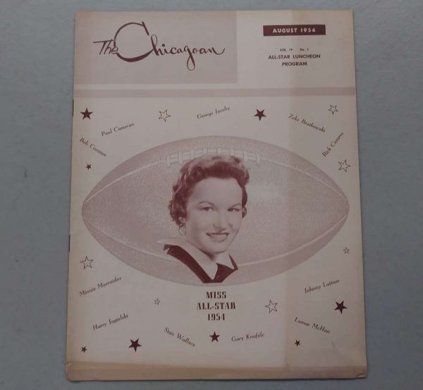 The Chicagoan All Star Luncheon Football 1954 Program J81441