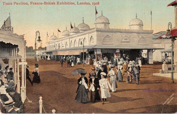London England Franco-British Expo Tunis Pavilion Vintage Postcard JF685606