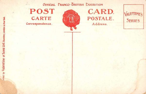 London England Franco-British Expo Tunis Pavilion Vintage Postcard JF685606 - Image 2