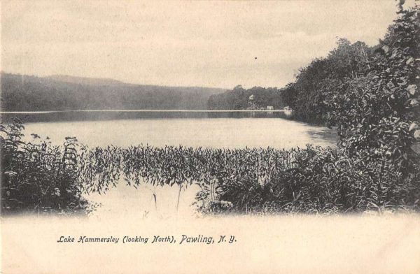 Pawling New York looking north Lake Hammersley antique pc ZA441328