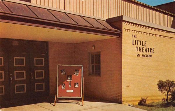 Jackson Mississippi view of The Little Theatre vintage pc ZA441465