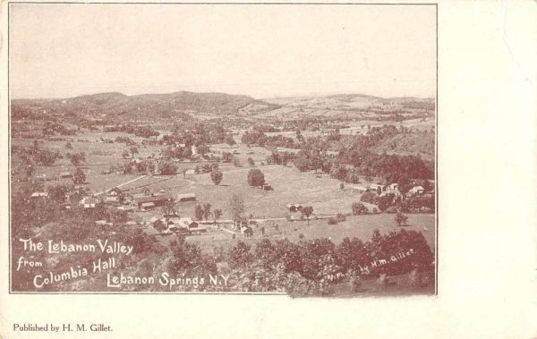 Lebanon Springs New York Valley from Columbia Hall Vintage Postcard JF685748