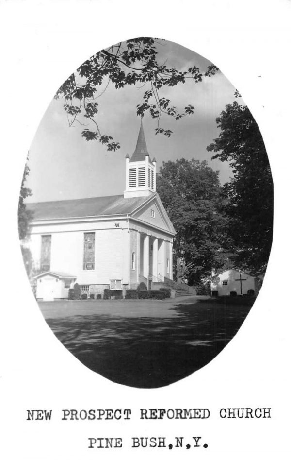Pine Bush New York Prospect Reformed Church Real Photo Vintage Postcard JF685749