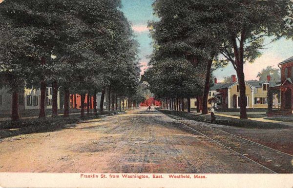 Westfield Maine Franklin St from Washington Vintage Postcard JF685759