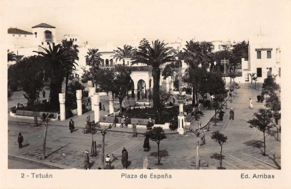 Madrid Spain Tetuan Plaza de Espana Real Photo Non PC Back JF685830
