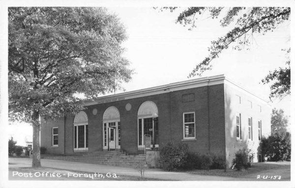 Forsyth Georgia Post Office Real Photo Vintage Postcard JF685862