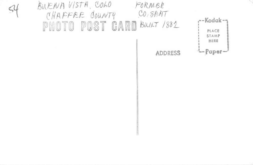 Buena Vista California Court House Real Photo Vintage Postcard JF685867 - Image 2