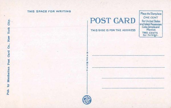 Hempstead Long Island New York Fulton Park the Fountain Postcard JF685899 - Image 2
