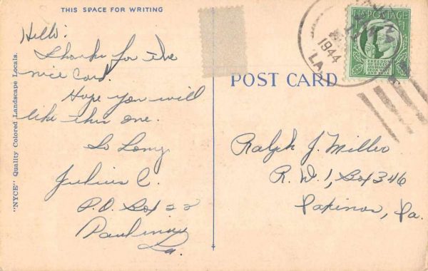 Lutcher Louisiana Greetings Road Scenic Vintage Postcard JF685905 - Image 2