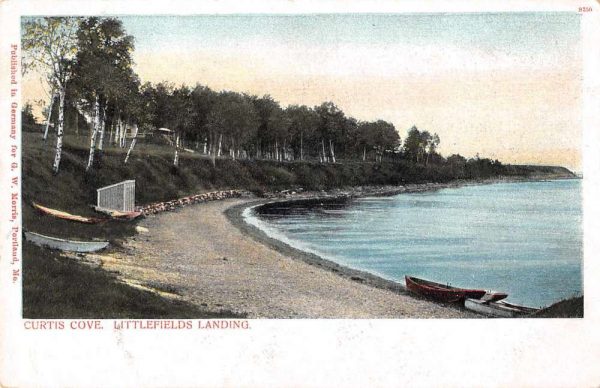 Surry Maine Curtis Cove Littlefields Landing Private Mail Postcard JF685919