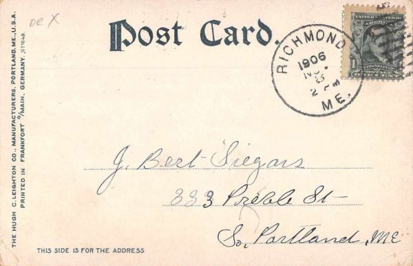 Rangeley Lakes Maine Rangeley Lake House Promenade Vintage Postcard JF685921 - Image 2