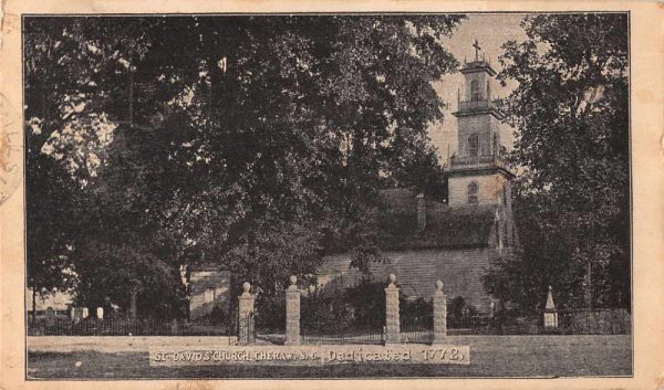 Cheraw South Carolina St David's Church Scenic View Vintage Postcard JF685959